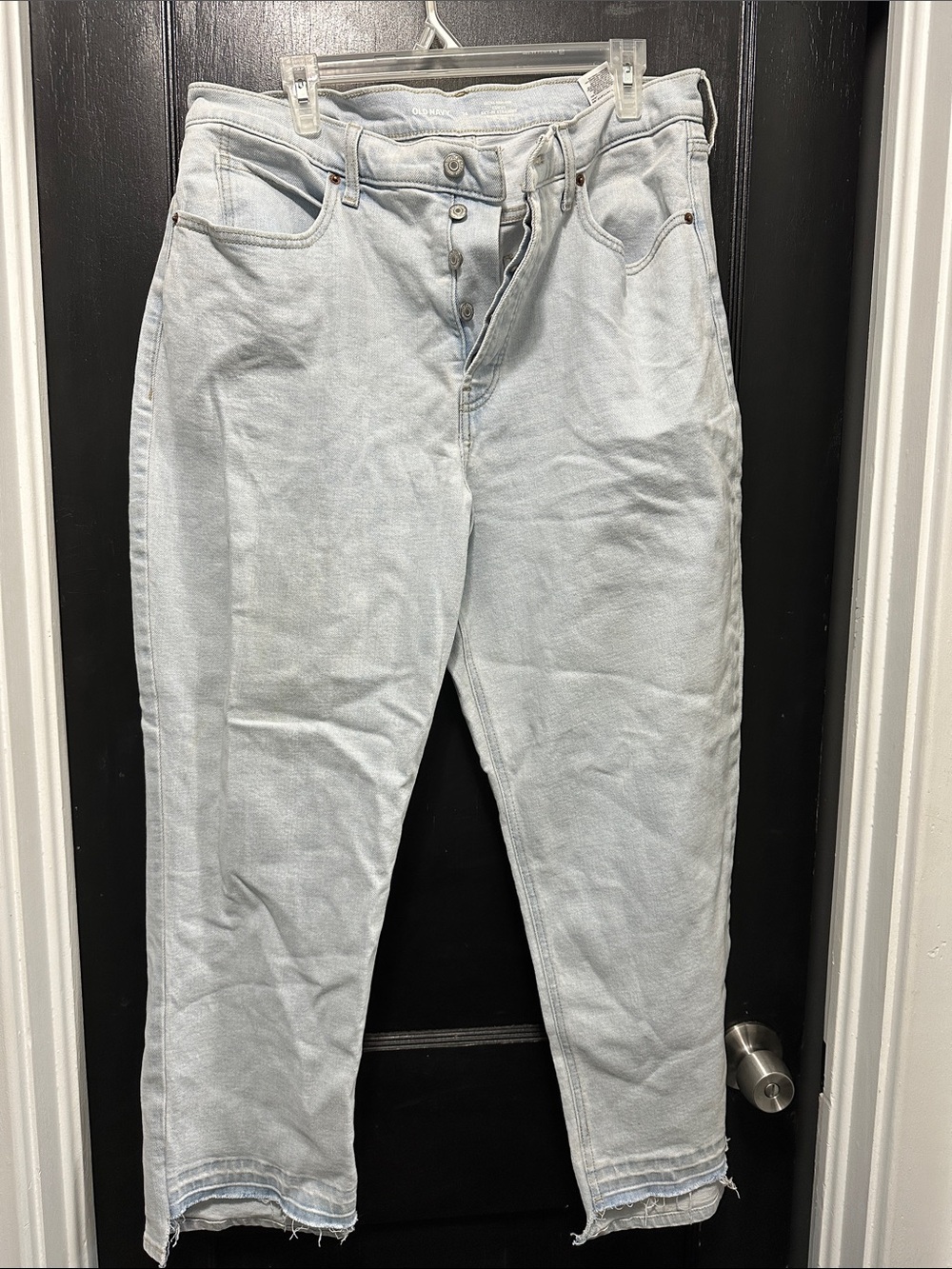 Old Navy Light Wash Blue High-Rise Button-Fly Jeans